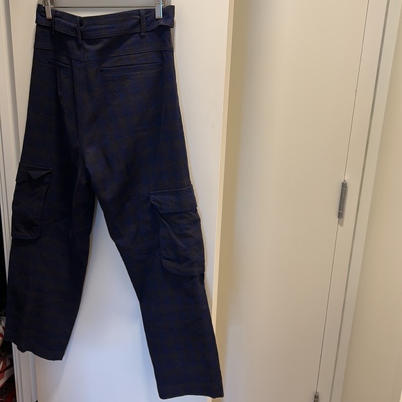 ZARA Checkered Cargo Cropped Pants - Picture 3 of 6